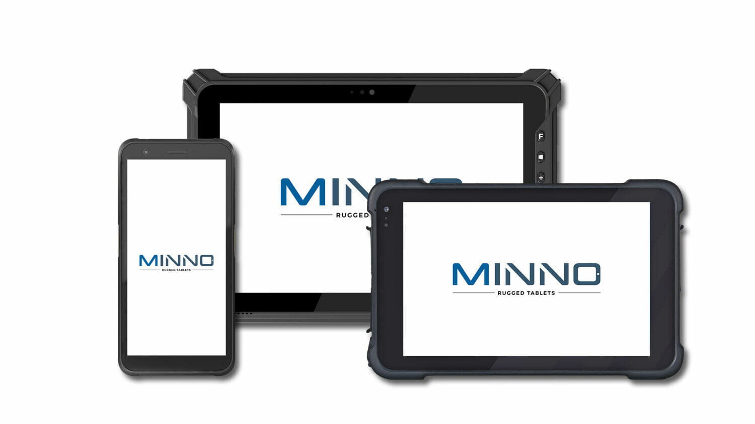 Minno Rugged Tablets come in a variety of different screen sizes.