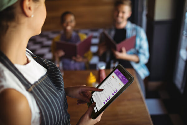 Minno rugged tablets are perfect for the restaurant industry